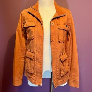 RVCA Women's Utility Jacket in Orange/Rust 🧡